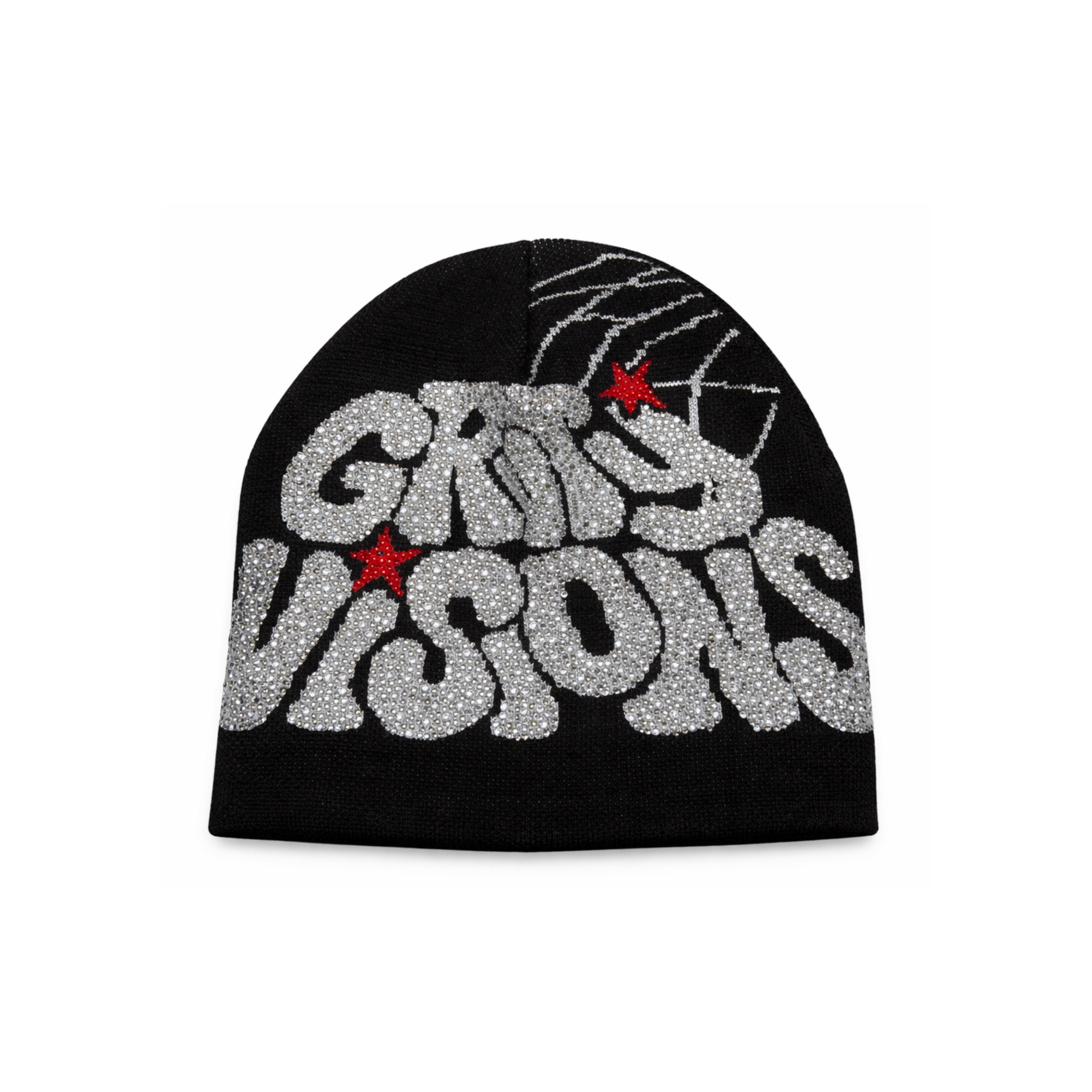 Y2k GRWTY Crystal Beanie Gri W1 – Sheen Studios®