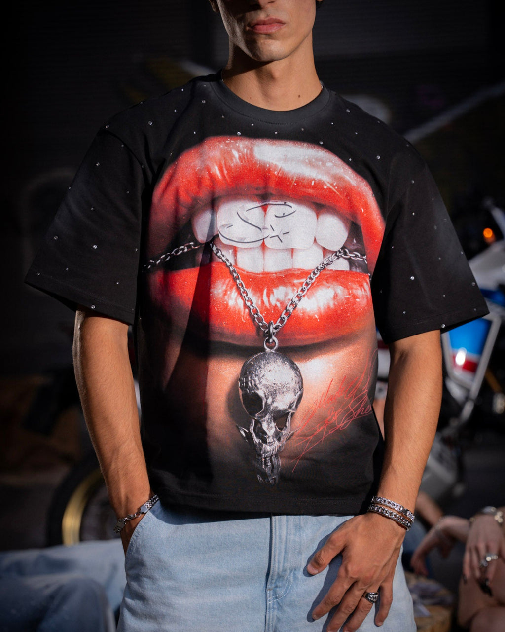 Lips Boxy Fit T-Shirt Sheen Studios®