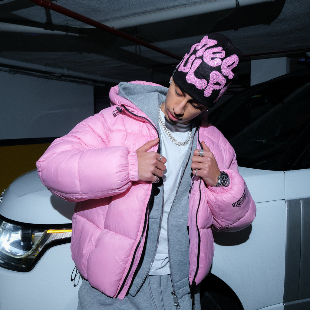 Y2k Mea Culpa Crystal Beanie Pembe W1 Sheen Studios®