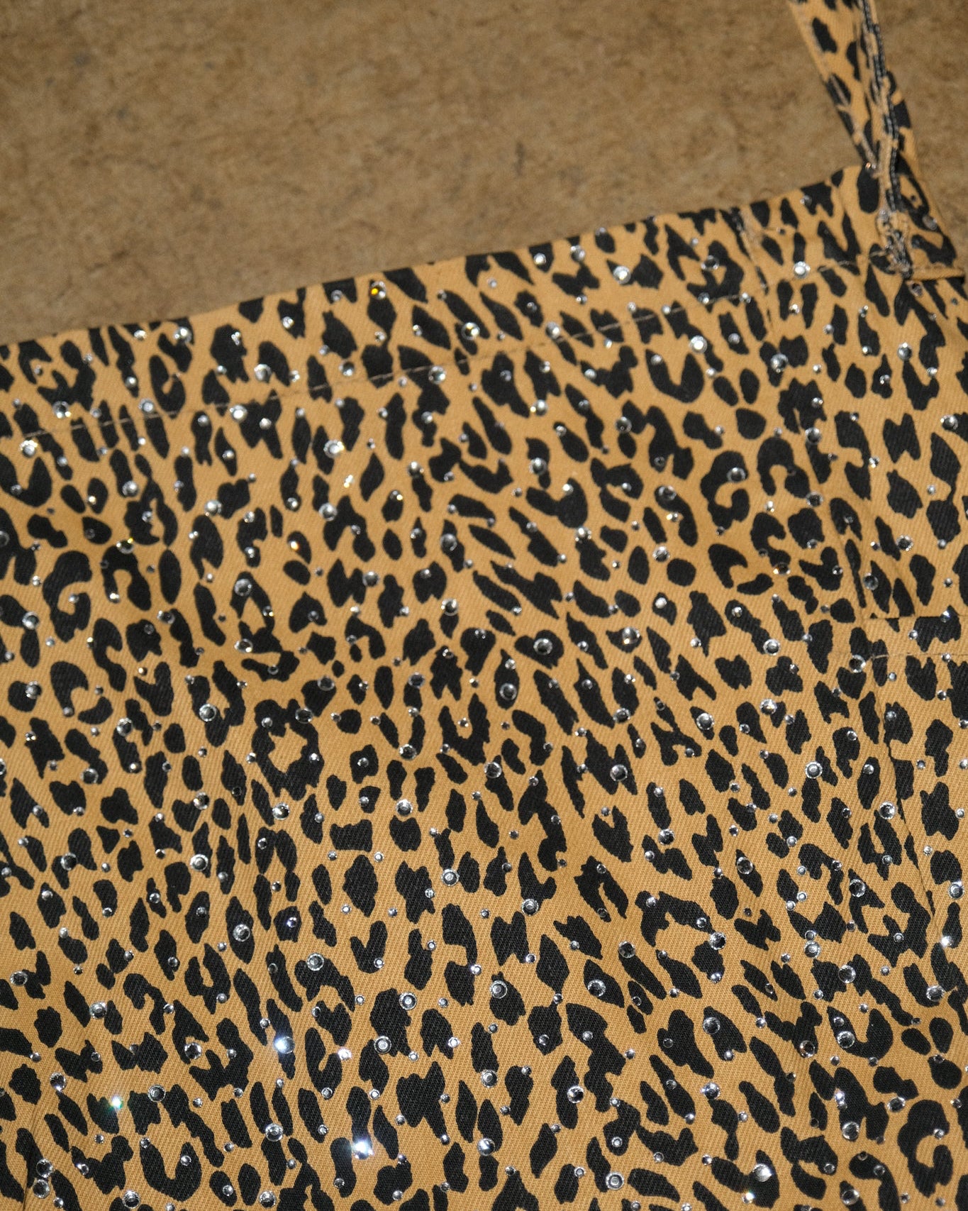 Crystal Taş Detaylı Leopar Çanta Sheen Studios®