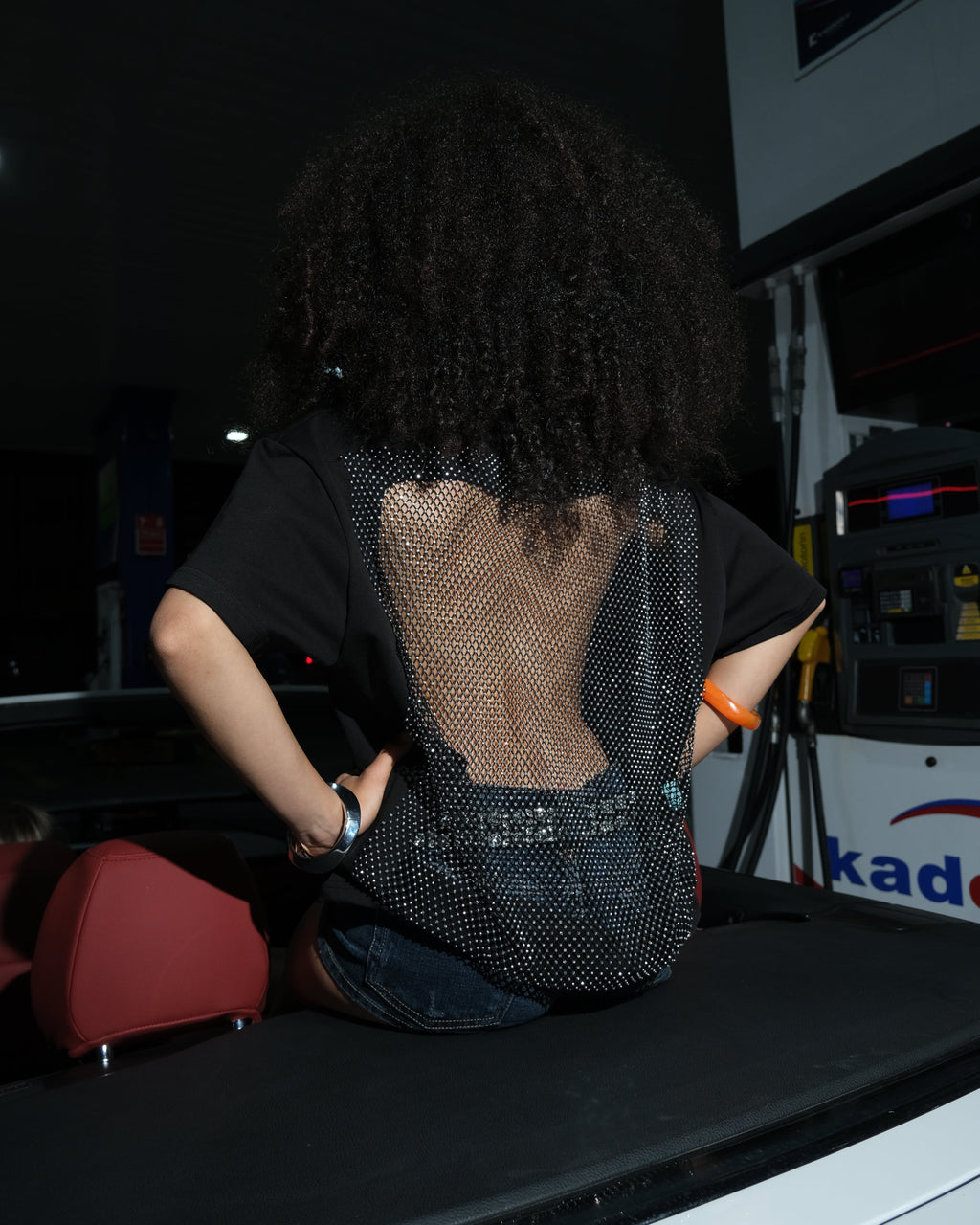 Crystal Sırt Parıltılı T-Shirt Sheen Studios®