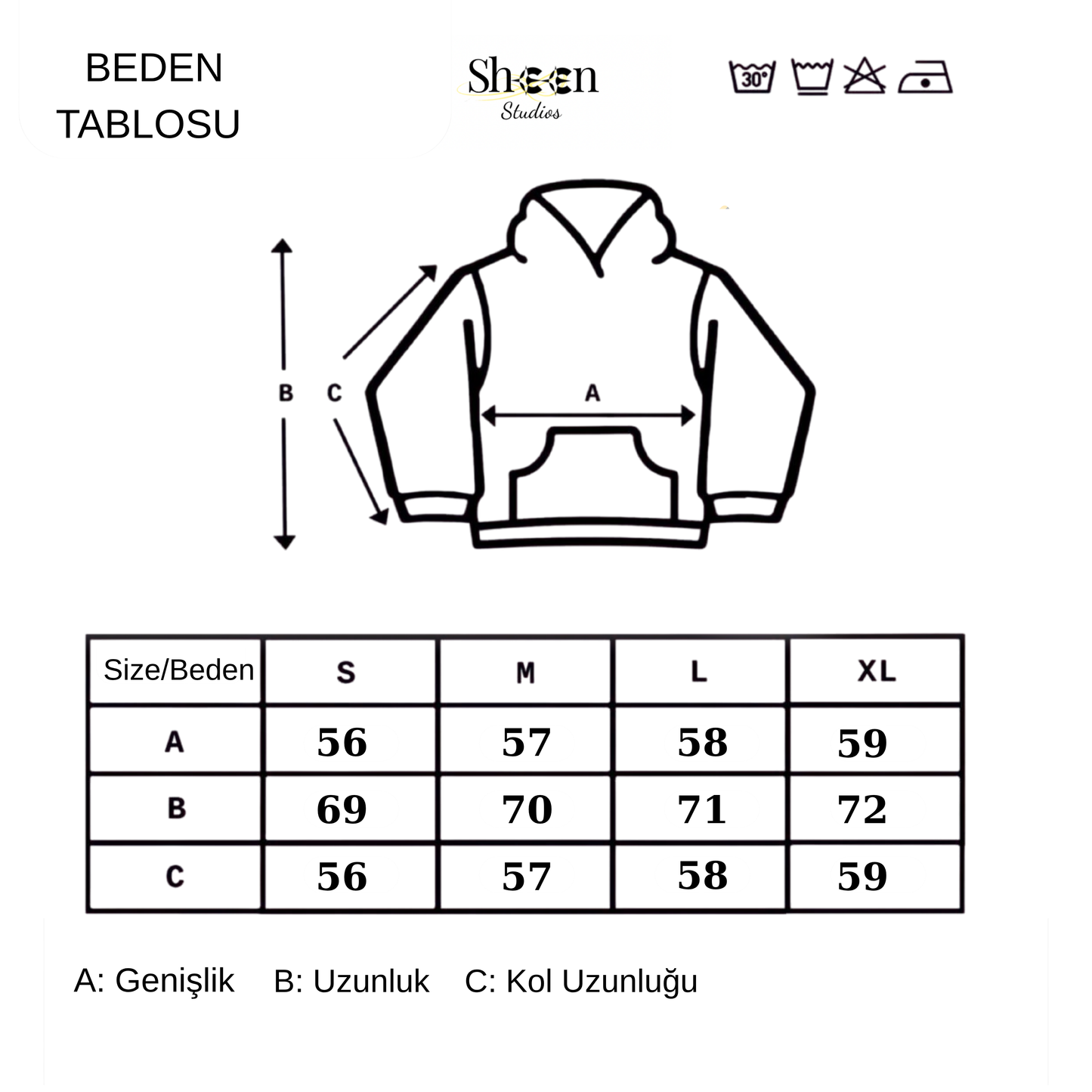 Crystal Sırt Parıltılı Hoodie