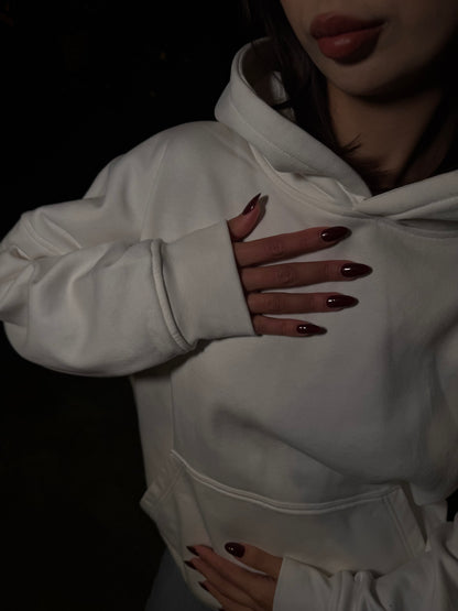 BACK CUT DANTEL HOODİE