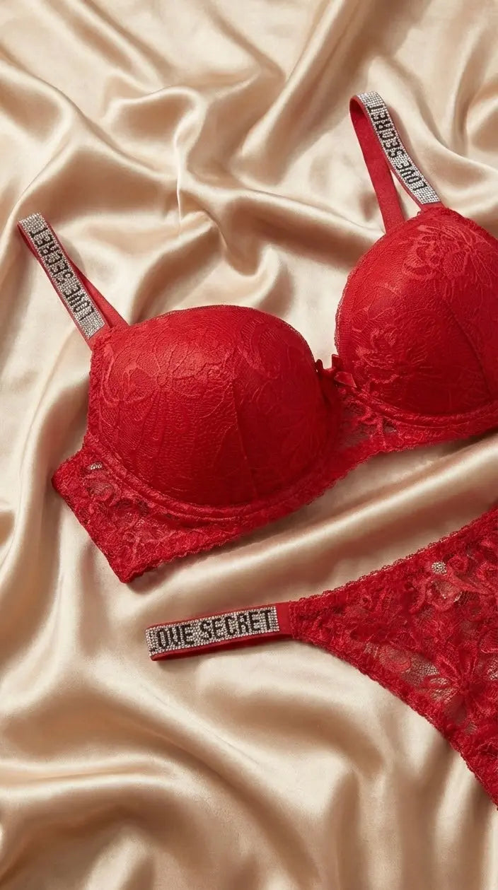 Love Secret Kırmızı Dantel Takım Sheen Studios®