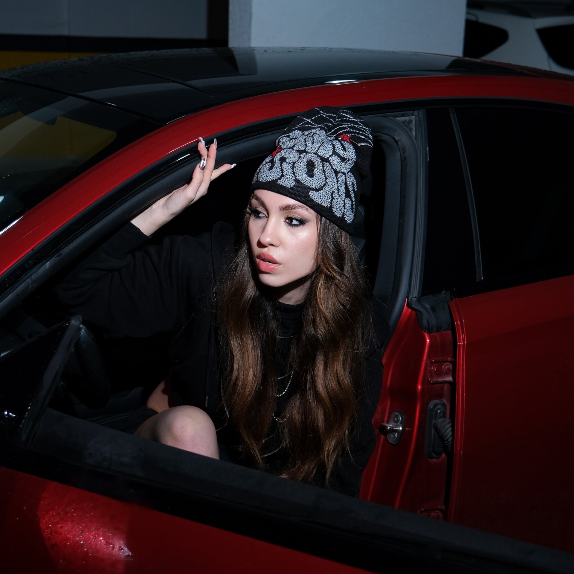 Y2k GRWTY Crystal Beanie W1 Sheen Studios®