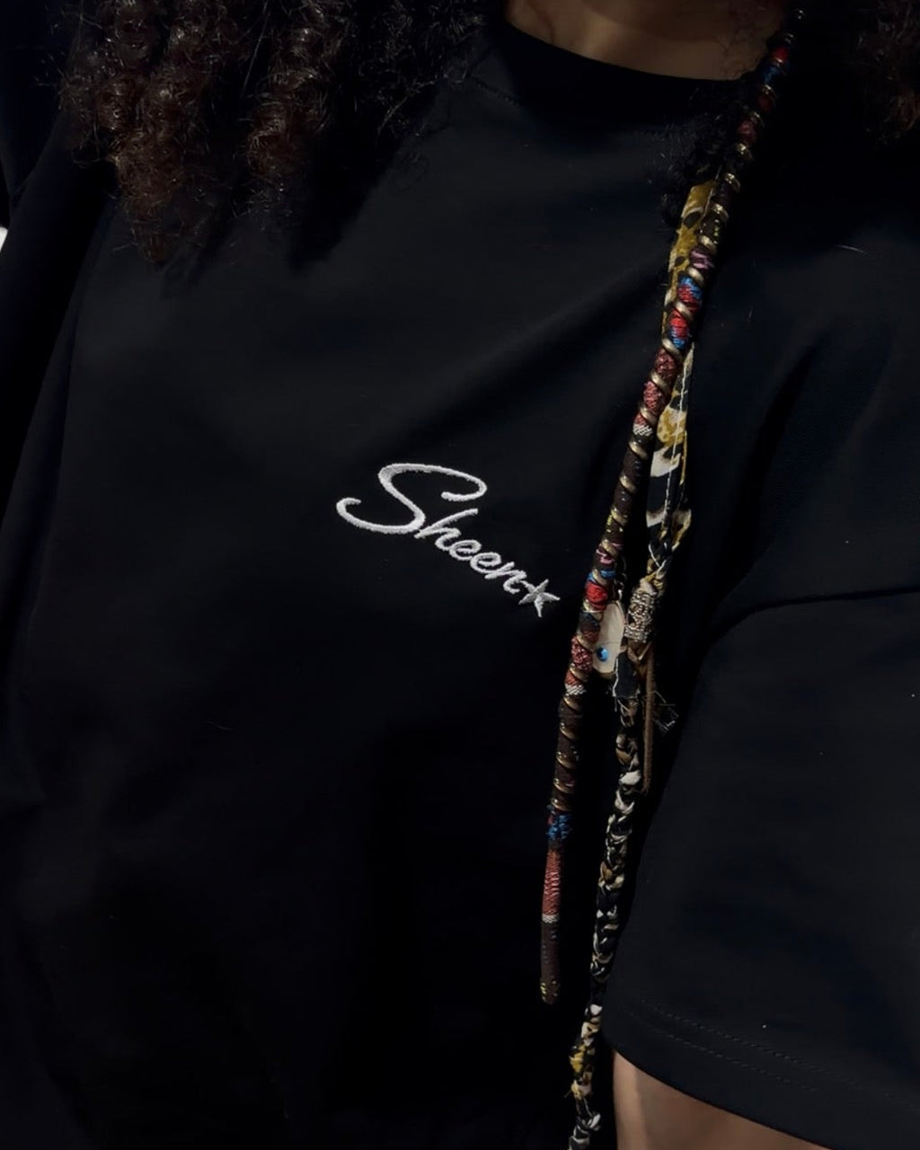 Crystal Sırt Parıltılı T-Shirt Sheen Studios®